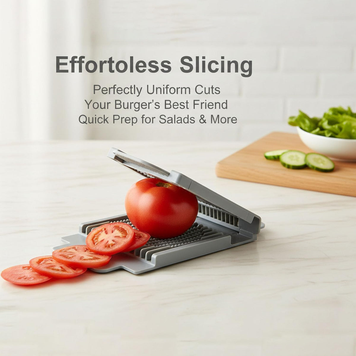 Stainless steel Tomato Slicer Tool Vegetable Slicer for Kitchen 15 Blades