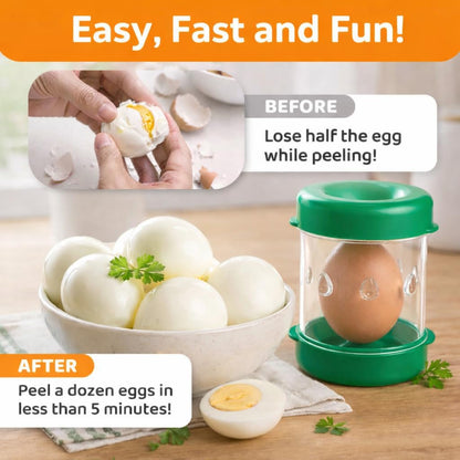 The Negg Boiled Egg Peeler - White