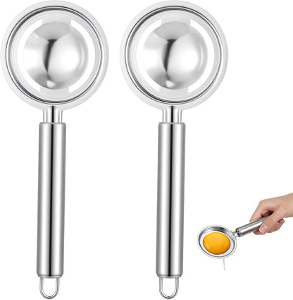 2PCS Egg Separator for Raw Eggs Eggs Yolk White Separation Tool