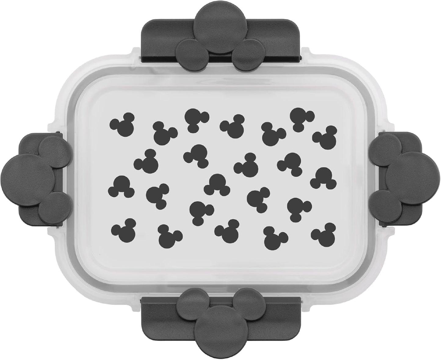 JoyJolt Disney Mickey & Minnie Glass Food Storage Containers with Lids, 2x Airtight Borosilicate Glass Storage Containers with Lids for Kitchen, Reusable Lunch Meal Prep Container, Disney Gifts | Red