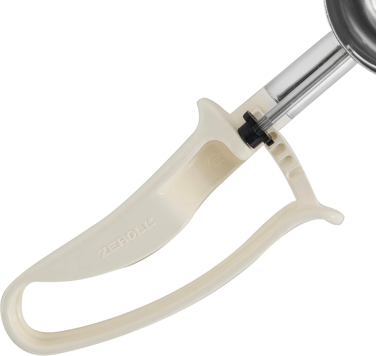 Zeroll 2030 Universal Standard Length EZ Disher Food Portion Control Scoop Designed for Right or Left Hand Use Dishwasher Safe NSF Approved, 1 3/4-Inch, Black