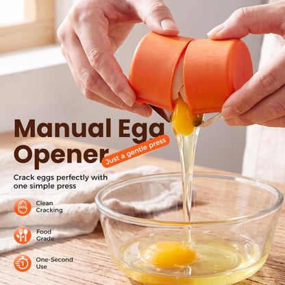 3 Pcs Egg Shell Opener, Portable Egg Separator Tool for Baking，Mix