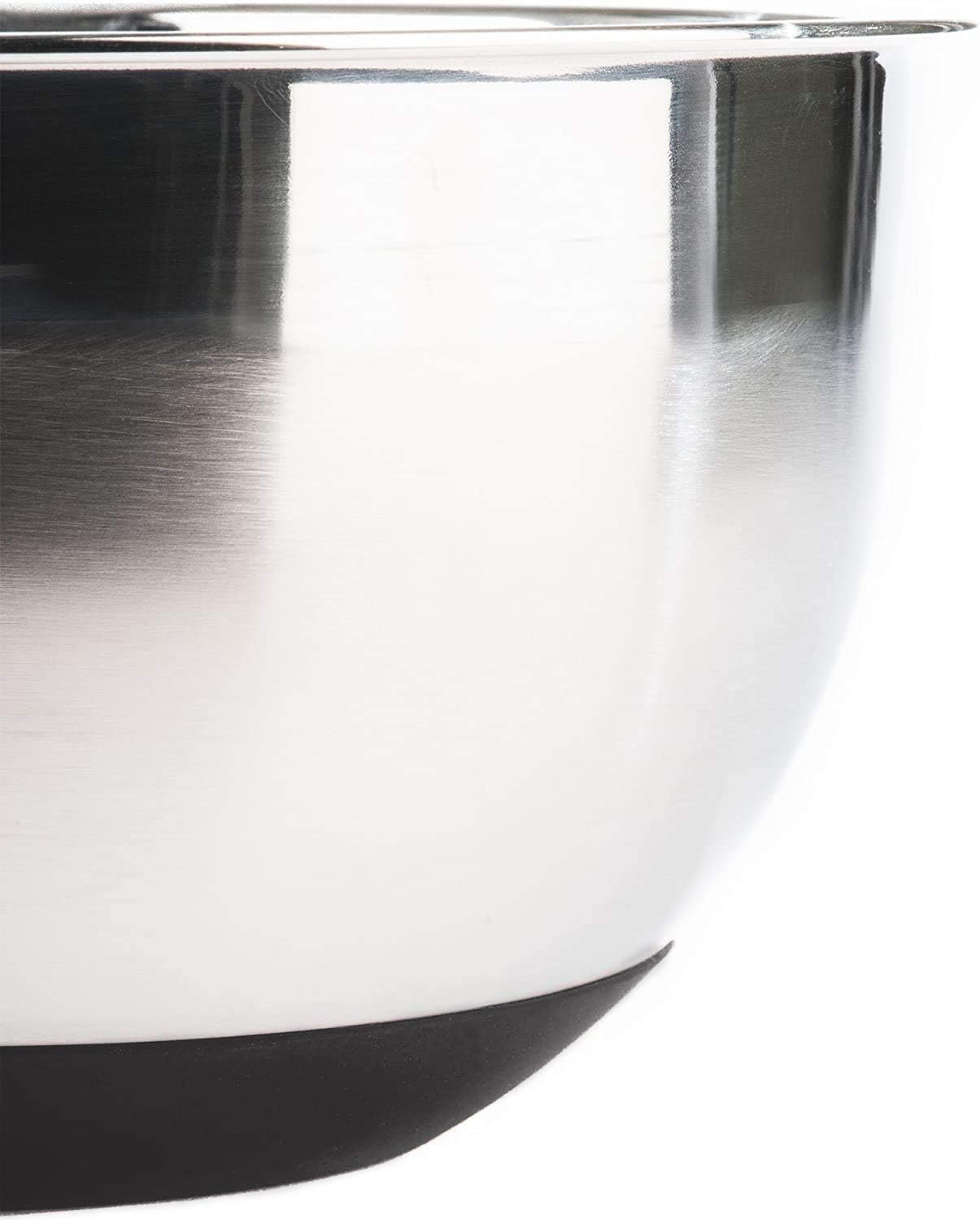 Stainless Steel Mixing Bowls with Lids and Non Slip Bases (Set of 3, Red)