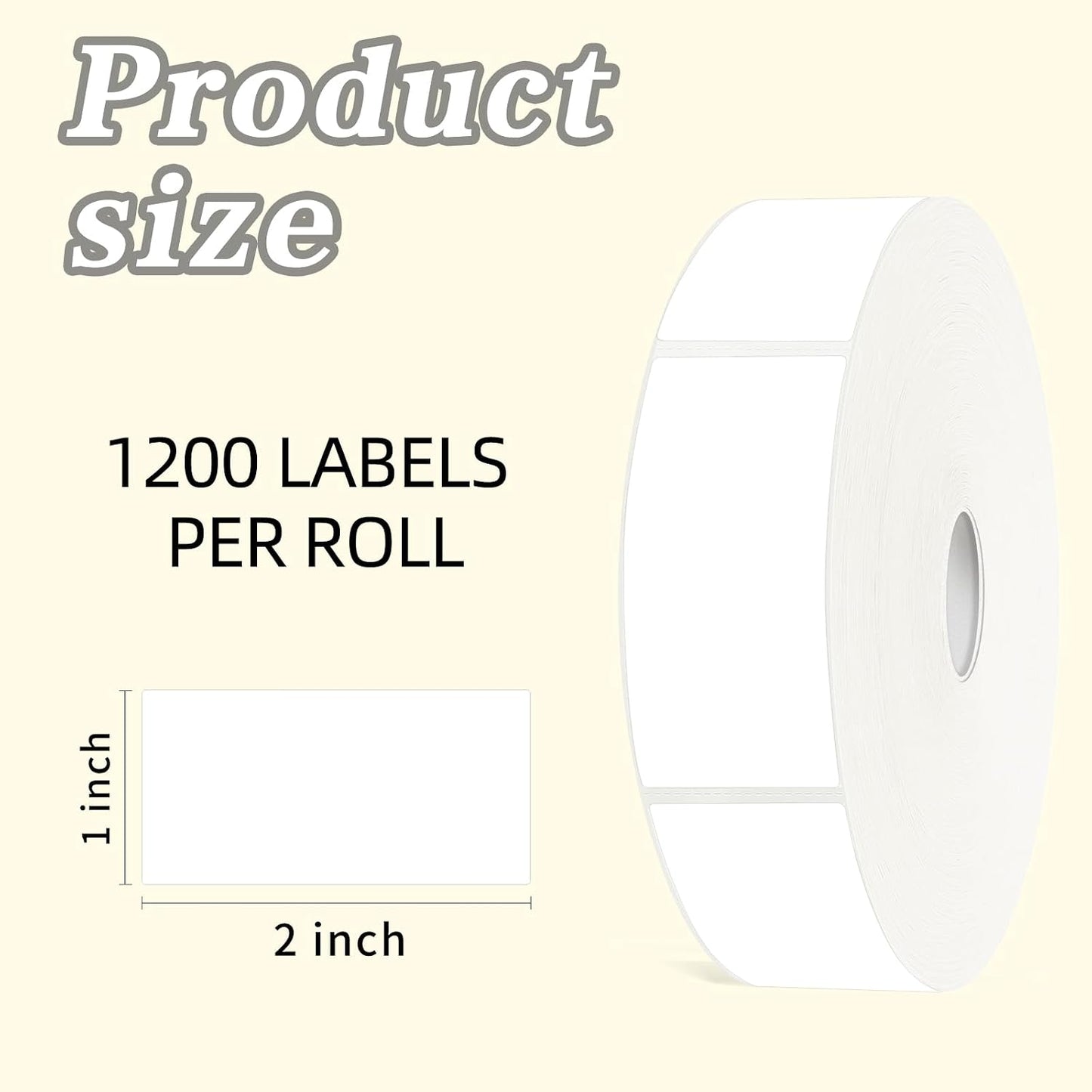 600 Blank Removable Freezer Labels Water Oil Resistant with Perforation Line for Food Containers Jars Pantry Organization (Ink Quick-Dry，1” x 2”)