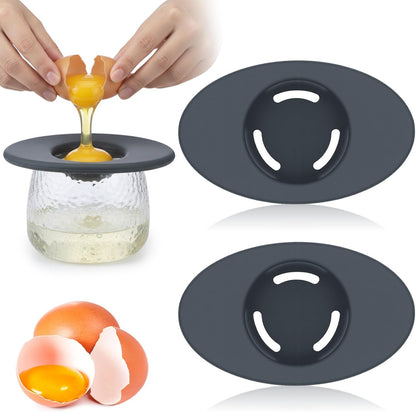 2 Pcs Egg Separators, Egg White Separator Food-Grade Silicone