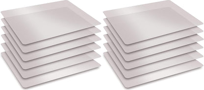 Better Kitchen Products Extra Thick Flexible Frosted Clear Plastic Cutting Mats, 12" x 18", Set of 6