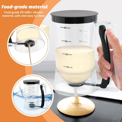 900ml Pancake Batter Dispenser Set with Squeeze Handle