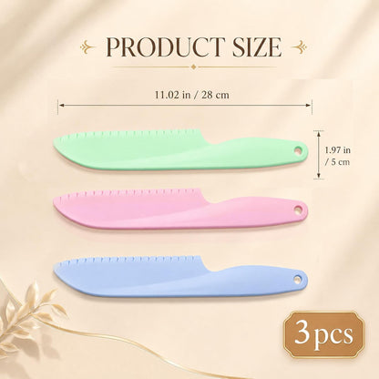 Plastic Serrated Knife Set, 11" Professional Lettuce Knife