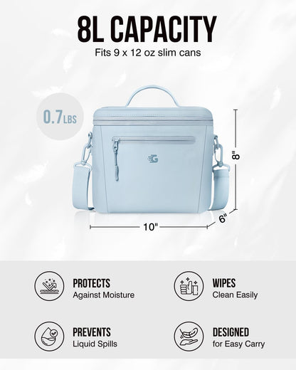 GLORIEROO Insulated Lunch Box Bag Women Girls - Waterproof Leakproof Lightweight Reusable Cooler for School Work Picnic - Back to School