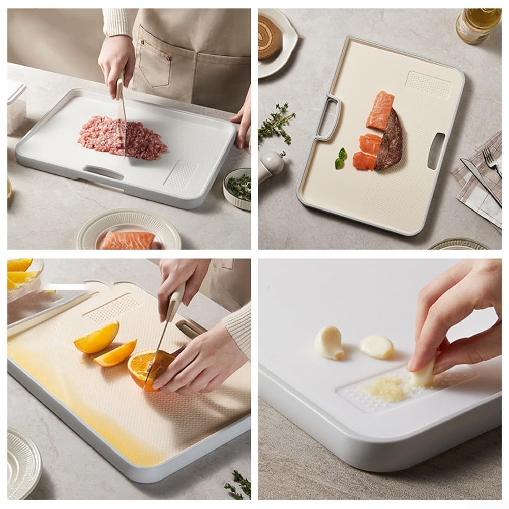 Heavy Duty Double Sided Cutting with Non-Slip Features Effortless Food Handling (26 * 36cm) - Perfect All Cooking Needs(28 * 40cm)