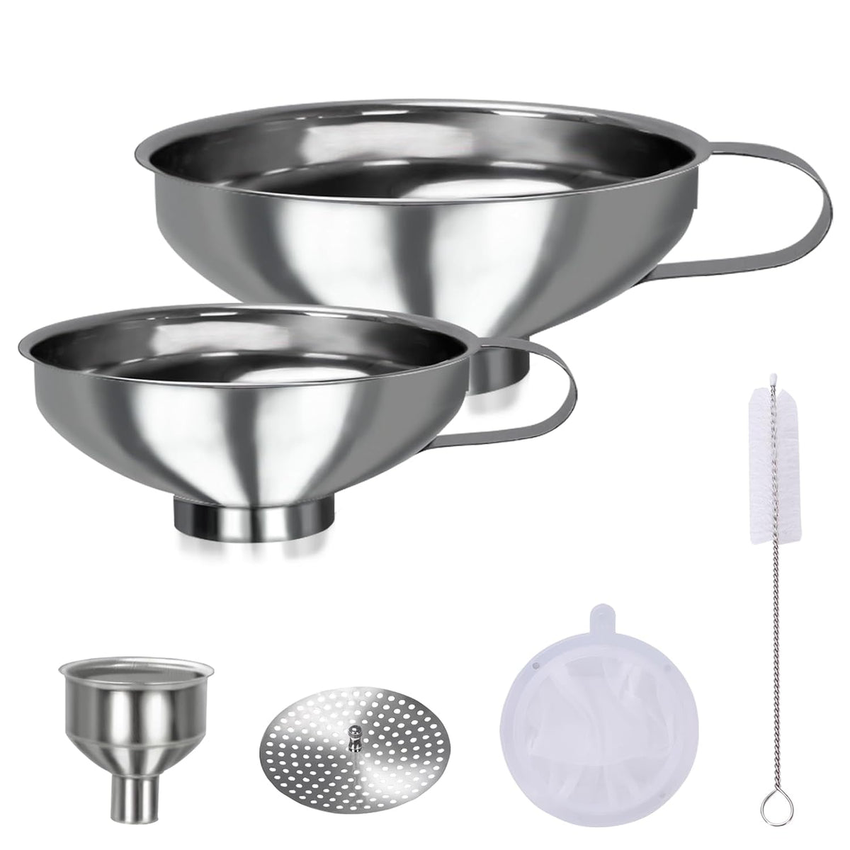 Yevior Canning Funnel for Filling Mason Jars,Bottles (5-Pack)