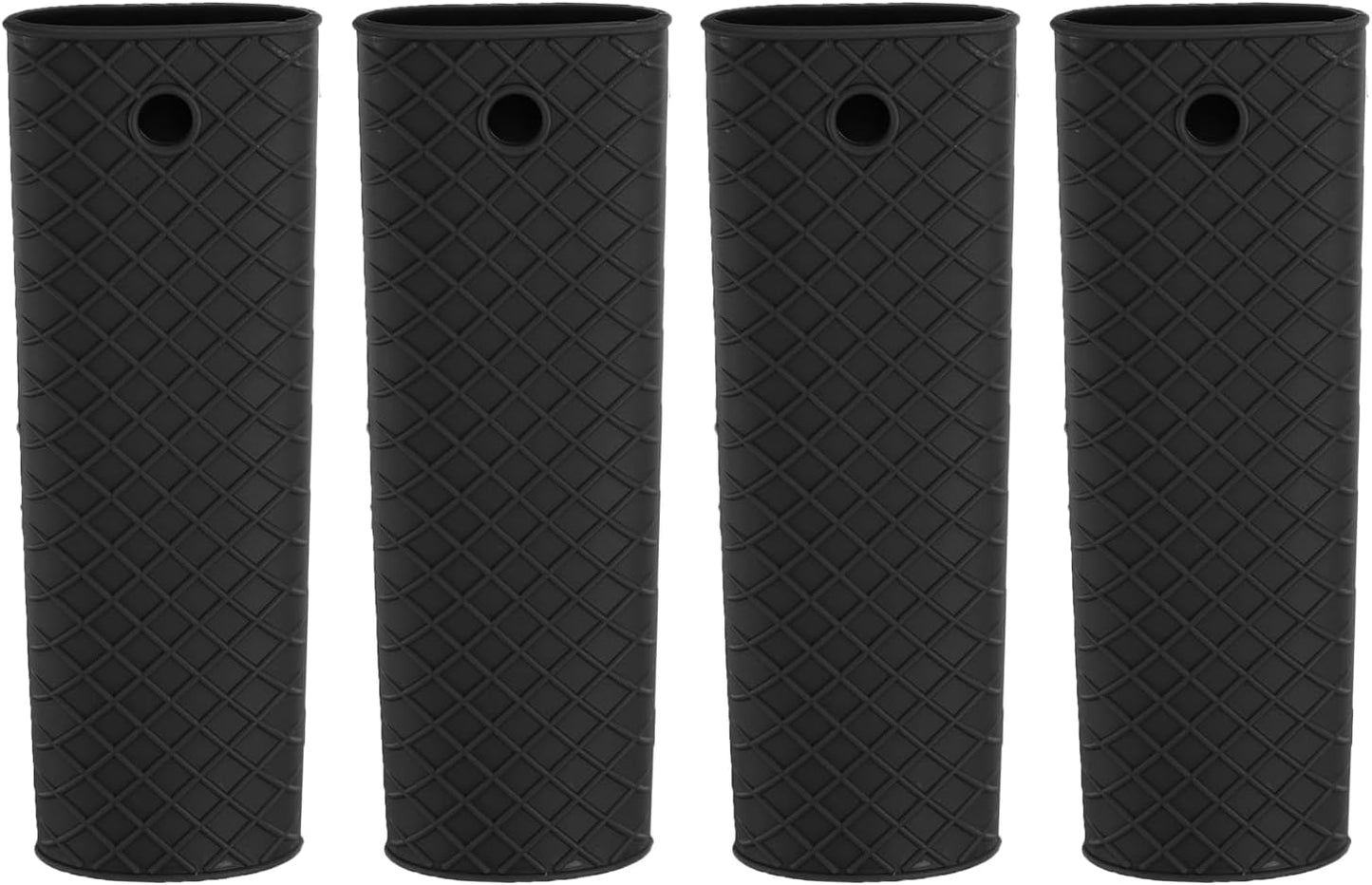 uxcell Silicone Hot Handle Holder, 4Pcs Pot Handle Sleeve Heat Resistant Non-Slip Rubber Pot Handle Sleeve for Frying Pans, Griddles Sleeve Grip Handle Cover, Cookware Handles, Orange