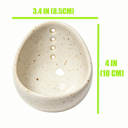 2026 Latest Herb Stripper Pottery Bowl Cutter Tool: Stripping Ceramic Fresh Herbs Kale Striper Cilantro Cutting Razor Gifts Herbalists Peeler Shredder Chopper Clay Copper Small Cup Grater (Green B)