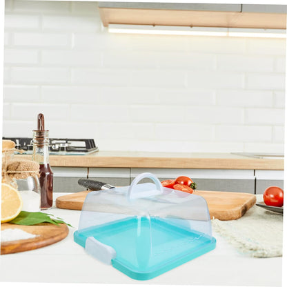 MAGICLULU Portable Cake Box Round Cake Cover Square Cake Carrier Cake Stand Cupcake Holder Carrier Transparent Cake Carrier Cake Storage Carrier Cakes Plastic Dessert Box Bride Mini