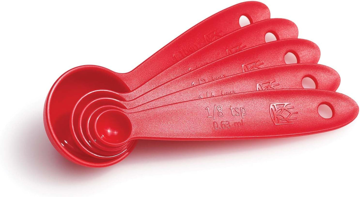 King Arthur Baking Company Spice Measuring Spoons, 18/8 Stainless Steel, 7-Piece Set, Precision Measures, For Baking And Cooking