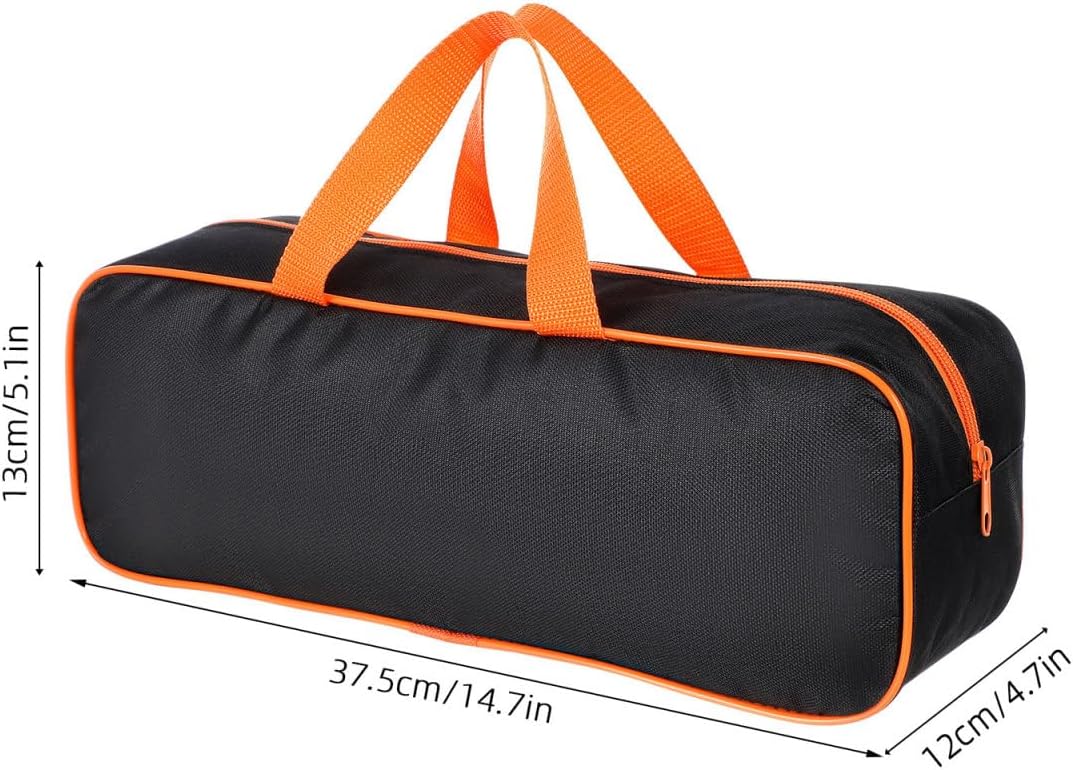 Angoily Grill Tool Storage Bag, 15 Inch Portable Oxford Cloth Carry Tote for BBQ Grilling Accessories, Outdoor Cooking Camping Picnic Utensil Organizer with Zipper