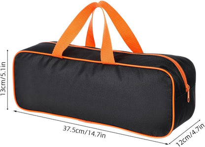 Angoily Grill Tool Storage Bag, 15 Inch Portable Oxford Cloth Carry Tote for BBQ Grilling Accessories, Outdoor Cooking Camping Picnic Utensil Organizer with Zipper