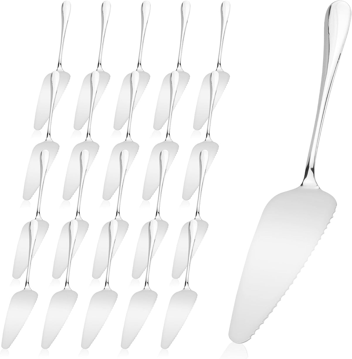 20 Pcs Stainless Steel Pie Server Cake Servers