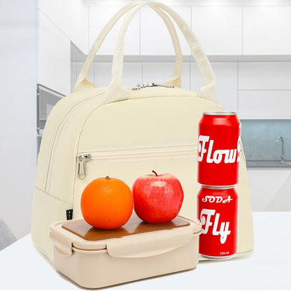 FlowFly Insulated Lunch Cooler Bag - Tote Bag Organizer for Women/Men, Black - Colors A