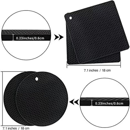 Joyhalo 4 Pack Trivets for Hot Dishes