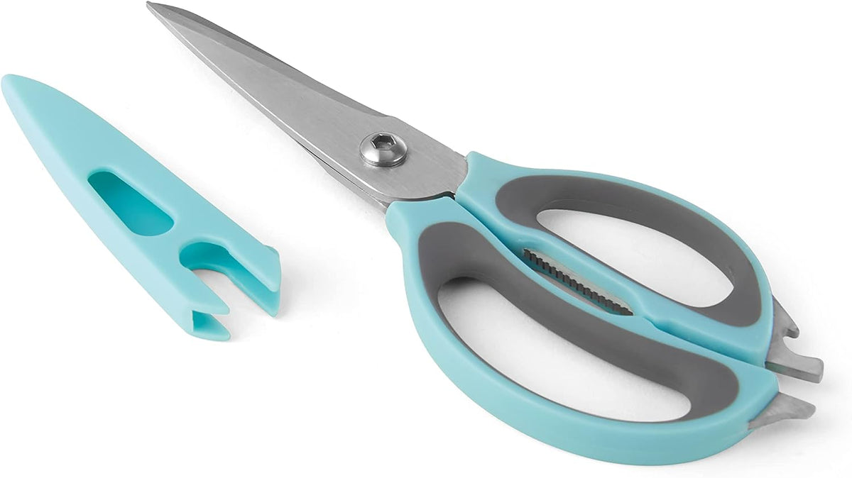 Farberware 4-in-1 Kitchen Scissors, High Carbon Stainless Steel, Black