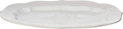 Lenox French Perle Chip and Dip Tray, White -