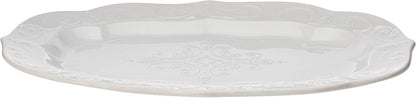 Lenox French Perle White Chip and Dip Tray