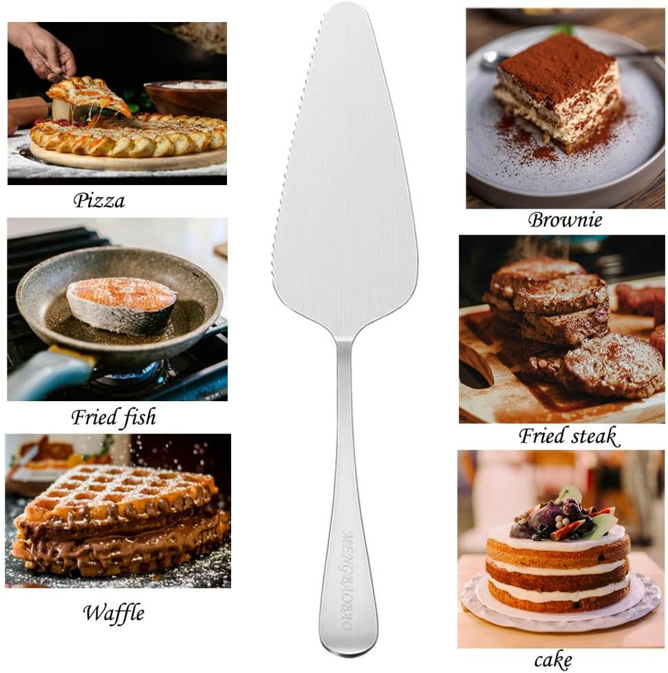 5x Cake Server Pie Holder Transfer Triangular Spade Spatula for Pizza Cake