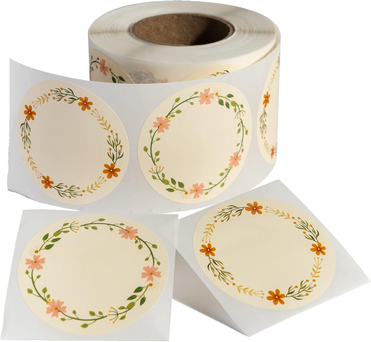 MONEST Waterproof Label Stickers for Jars and Lids, Pantry, Mason Jar, Canning, Spice, Bottle Labels (Red Tulip 2"x3")