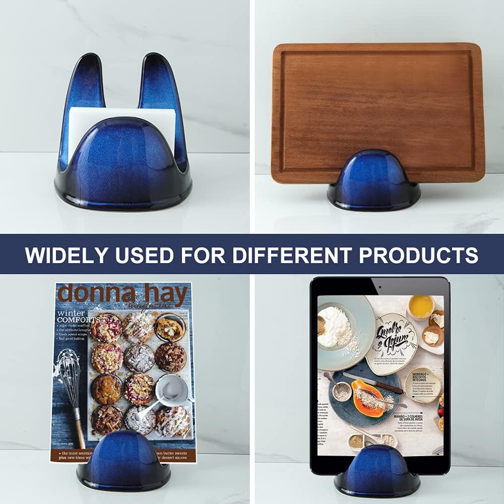Nihow Ceramic Pot Lid Holder While Cooking for Kitchen Counter/Stove Top