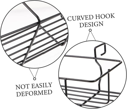 Toddmomy 1pc Seasoning Basket Metal Hanging Organizer for Easy Access to Condiment Bottles for Outdoor Cooking and Camping Compact Design Strong Load Capacity
