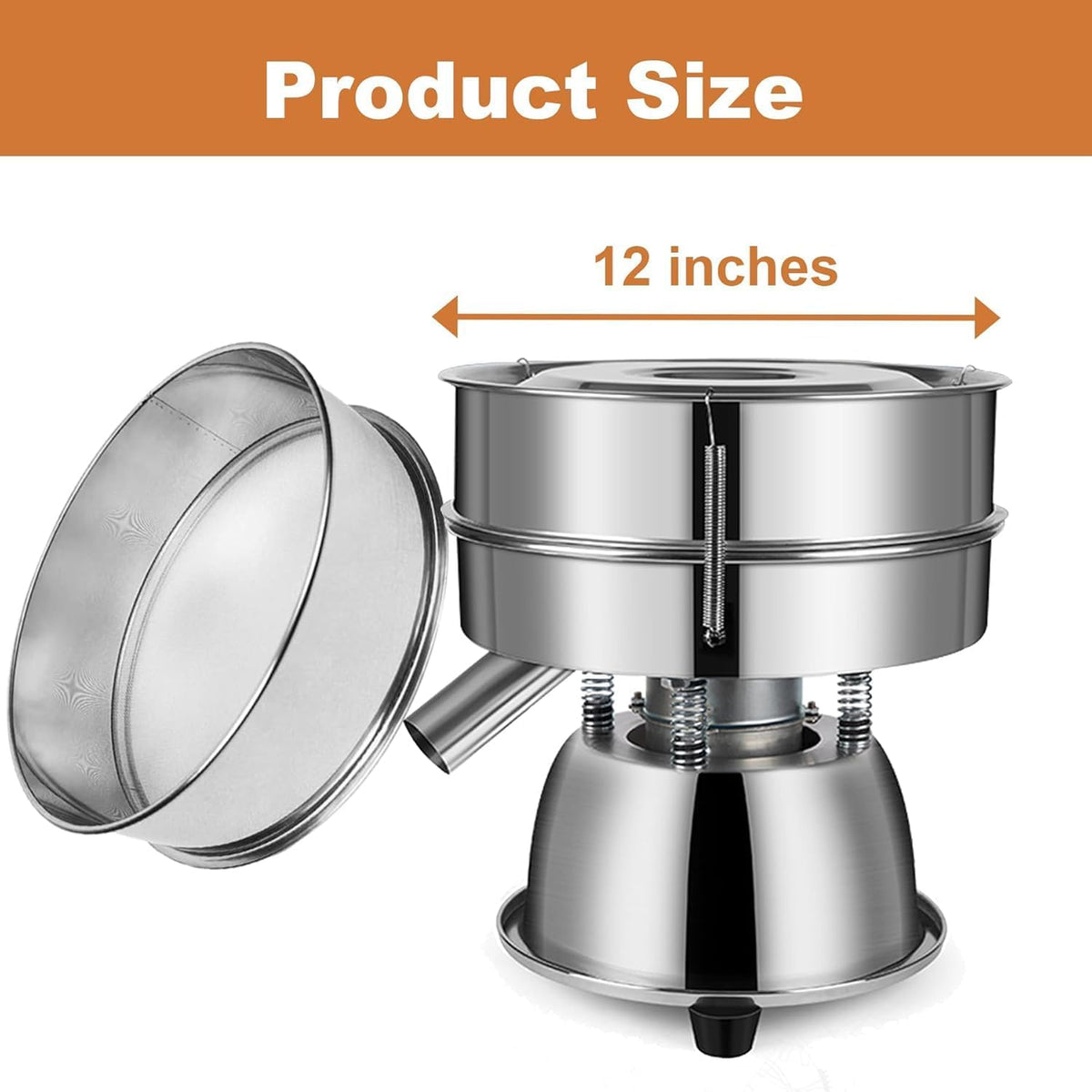 Sidasu Automatic Vibrating Sieve Shaker–40&60 Mesh Flour Sifter