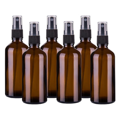 Hydior Amber Glass Spray Bottles for Essential Oils, 4oz, 2 Pack