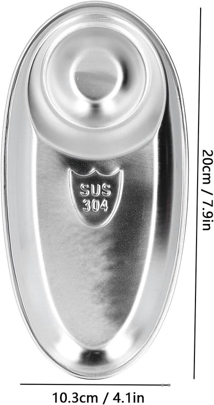 Tissting 304 Stainless Steel Chip Dip Platter Silver Oval Divided Spice Dish Snack Plate for Dip, Appetizers, Snacks, Veggies, Chips, Two Compartment Serving Tray,for Home Outdoor Camping(S-7.9in)
