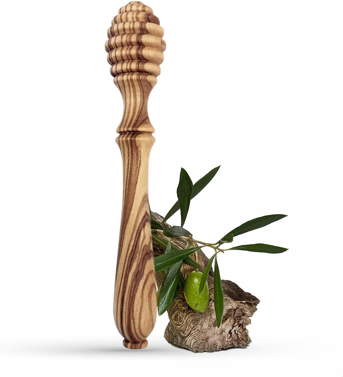 Beech Wooden Honey Dipper Sticks Set of 2, 7.1 Inch Wooden Honey Spoons for Honey Jar, Perfect Honey Stirring Tool, Unique Honey Sticks for Tea, Kitchen and Wedding Favors