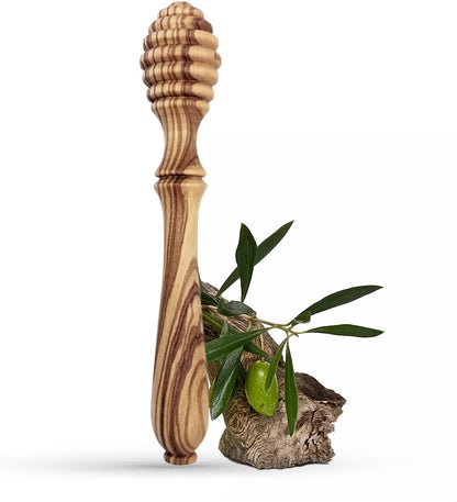 Beech Wooden Honey Dipper Sticks Set of 2, 7.1 Inch Wooden Honey Spoons for Honey Jar, Perfect Honey Stirring Tool, Unique Honey Sticks for Tea, Kitchen and Wedding Favors