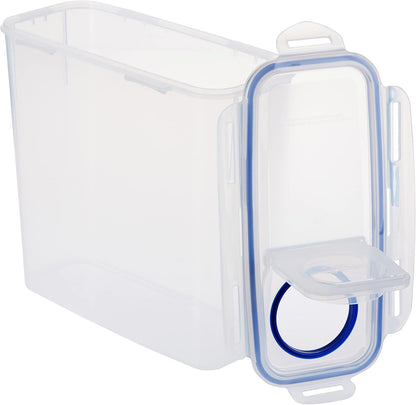 Lock & Lock Easy Essentials Food Storage Bin Set for Pasta, Flour, Sugar/Airtight Container Lids/BPA-Free/Dishwasher Safe, 8 Piece - Clear