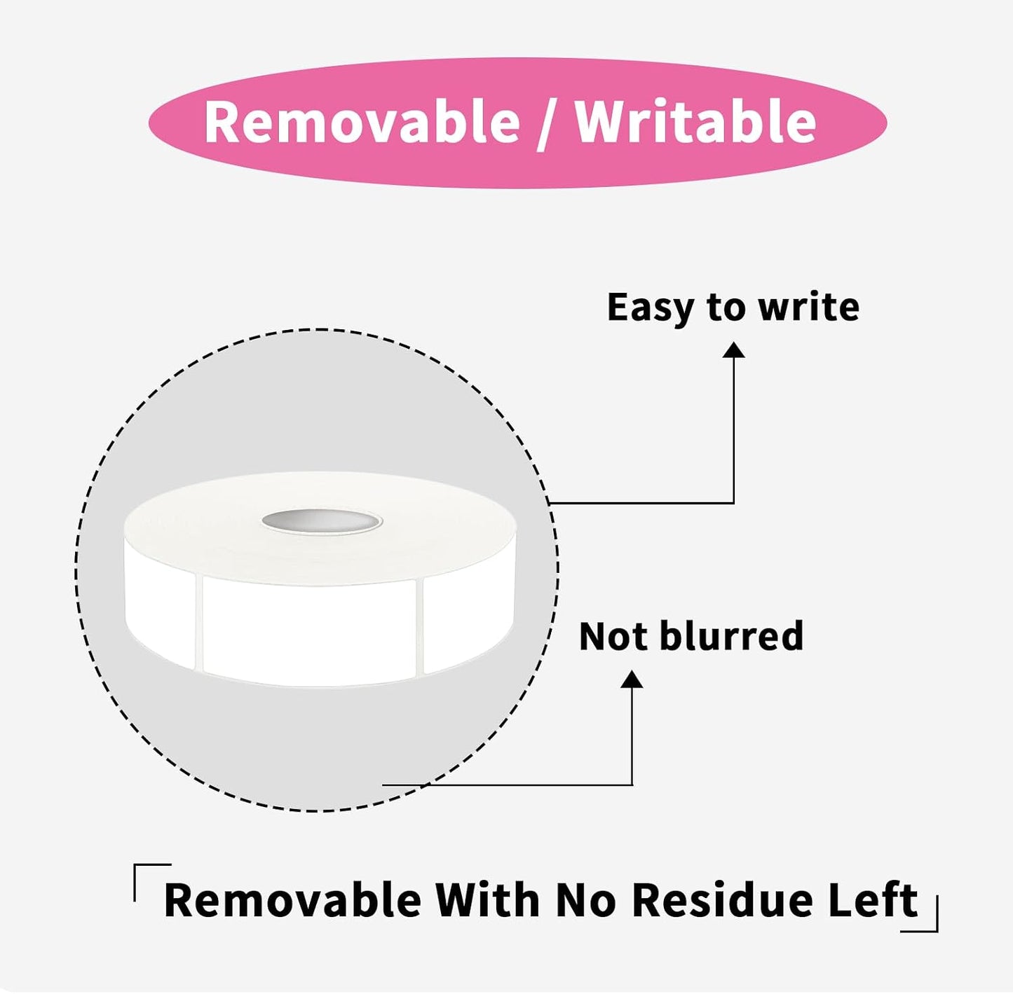 Removable Freezer Labels Stickers, 1 x 3 Inch Blank Removable Freezer Labels Food Storage Stickers, Date Label Waterproof Oil Resistant Easy Clean No Residue- 250 Sheets
