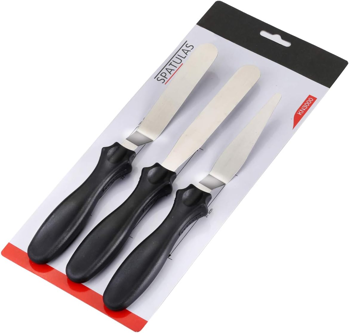 Szxc Small Baking Icing Spatulas Set, 2 Offset 1 Straight for Cake Frosting Decorating