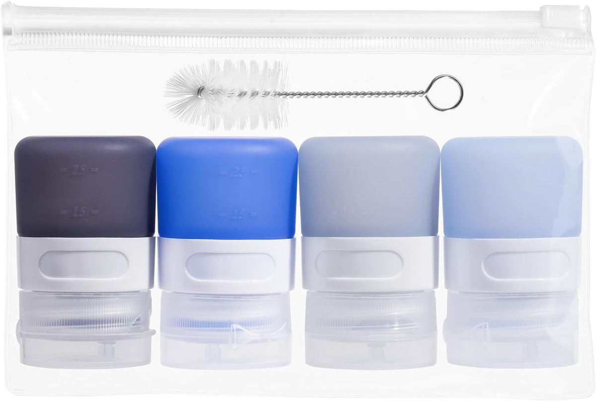 MICEBAY 2 oz Condiment Squeeze Bottles, Leakproof Salad Dressing Container