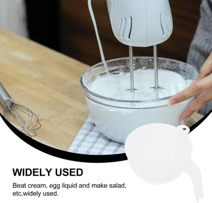 VOSAREA 5 Sets Plastic Mixing Bowls with Lids and Handles Multi Purpose Stackable Stirring Bowls for Home Restaurant Bakery Use