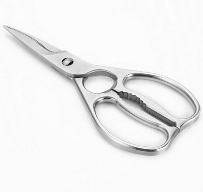 Come Apart Kitchen Shears by WELLSTAR, Multi-purpose Heavy Duty German Stainless Steel Food Scissors for Cutting Meat Poultry Chicken Vegetable, Durable One Piece Construction, Mirror Finish