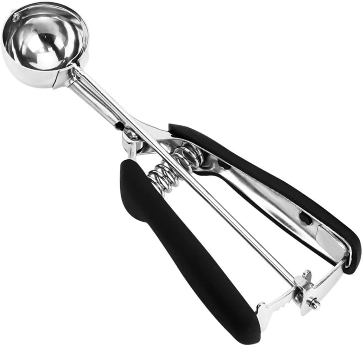 Ice Cream Scoop, 18/8 Stainless Steel Cookie Scoop, Cookie Scoops for Baking, 2 Tbsp/ 30 ml/ 1 oz Cookie Dough Scoop, Ice Cream Scooper with Trigger Release, Cookie Scooper for Baking