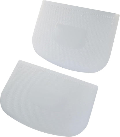 5 Pcs Flexible Bowl Spatula, White