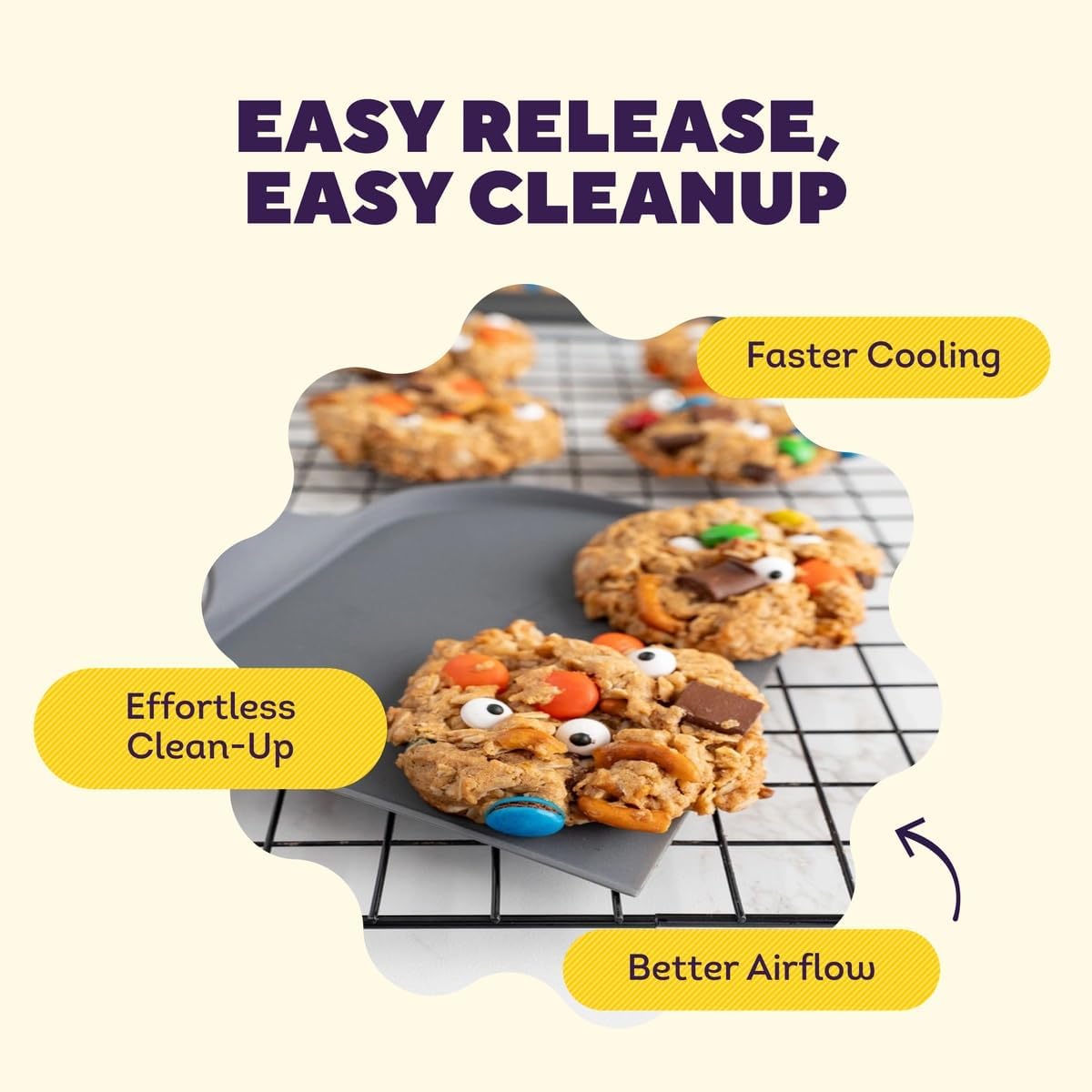 Wilton Gold Non-Stick Cooling Grid, Made Without PFAS, 16 x 10 in.