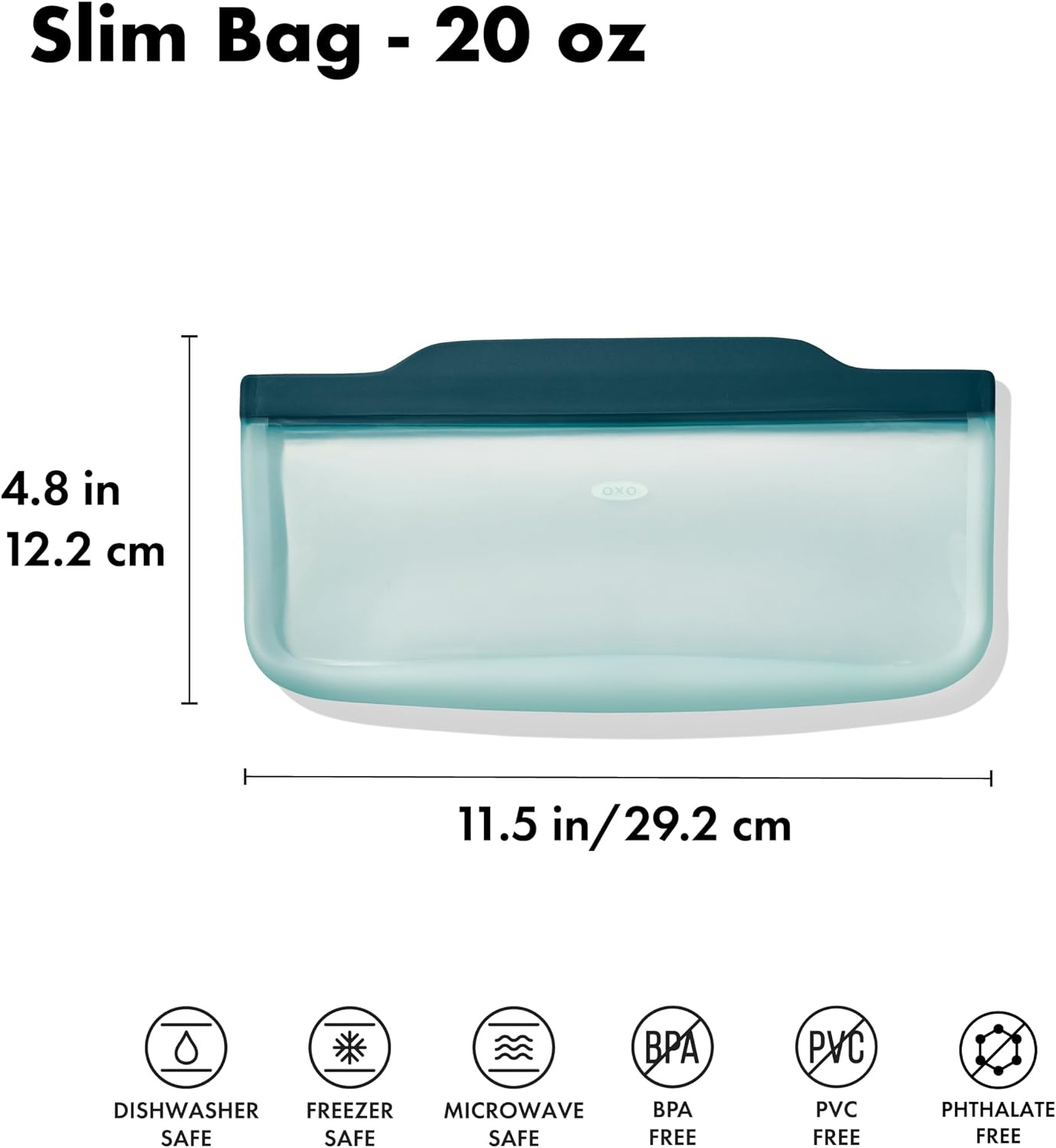 OXO Good Grips Silicone Reusable Bag - Stand-Up Cup (8 oz) - Oat