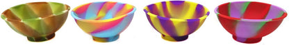 Honbay 4PCS Mini Multi-color Silicone Pinch Bowls for Condiments Candy or Small DIY Crafts