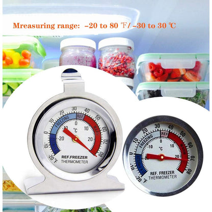 6 Pack Refrigerator Freezer Large Dial Thermometer with Dual-Scale