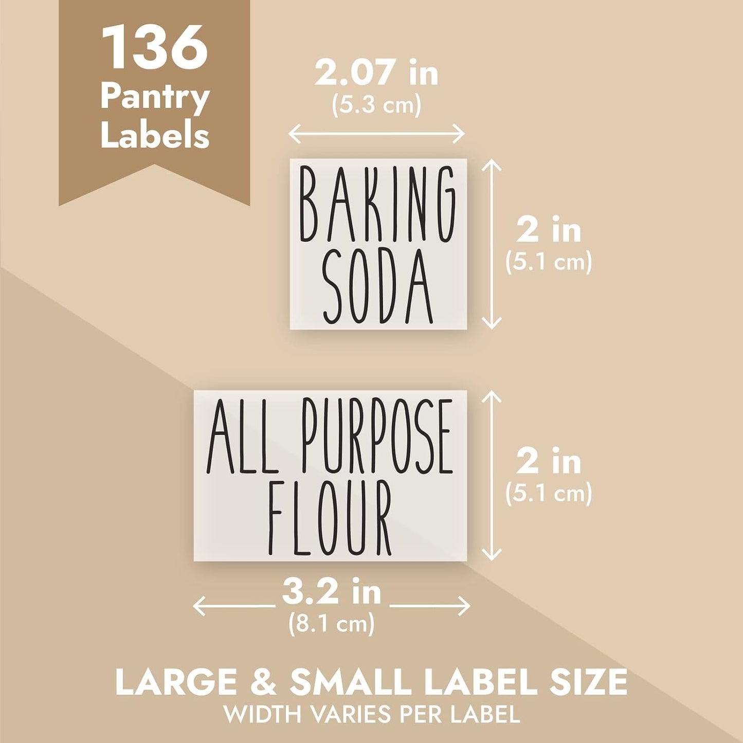 Talented Kitchen 158 Food Container Labels - Durable Waterproof Adhesive - Clear Script Sticker Design for Pantry & Fridge - Freezer Labels & Symbol Stickers - Clear & Black Laminated Paper