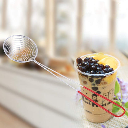 Mini Strainer Spoon, Stainless Steel Spider Skimmer Spoon, Hot Pot Strainer